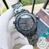 Роскошные мужские часы высочайшего качества, 300-метровые часы Dive Dive, совершенно новые углеродно-черные Super-Luminnova, кожа со светящимся покрытием, Fine Stee294v