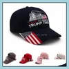 ドナルド列車野球キャップ屋外刺繍すべての帽子スポーツスター縞模様米国旗Ljja3379-5ドロップデリバリー2021キャップ帽子Acce