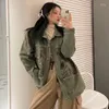Kurtki damskie damskie dżinsowe kurtka streetwear hip hop panie wydrukowane jean żeńska koreańska wersja luźnej odzieży wierzchniej 2022 Autumn Płaszcz