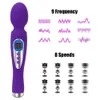 TVAINE AV baguette magique jouets sexy pour femmes Couples 9 fréquence 8 Modes masseur de point G Clitoris mamelon stimuler gode vibrant