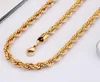 6 MM/8 mm 24 inch zware enorme Singapore twist touw ketting ketting link voor jongens heren roestvrij stalen sieraden zilver/goud Vaderdag geschenken