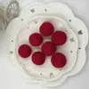 30 mm ylle filtbollar ornament handfältade pom poms nålullpärlor till julhemdekoration Diy Garland Crafts Project 2021190