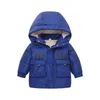 Odzież dziecięca jesień i zima 2021 Nowe wydrukowane dzieci w dół kurtka Środkowa długość zagęszczona ciepła moda w dół JAC J220718