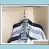 4st Magic Hangers Closet Space Saving Garderob Clothing Hanger Organizer Heavy Chrome Uppdaterad Hook Drop Delivery 2021 Racks Housekee Orga