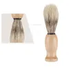 Woody Beard Brush Brestles Shaver Tool Man Man Rakar borstar duschrumstillbehör Clean Home 0509