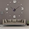 Modern Design Large Wall Clock 3D DIY Quartz Clocks Fashion Watches Acrylic Mirror Stickers Living Room Home Decor Horloge 220813