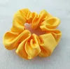 Frauen Seide Scrunchie elastische handgemachte mehrfarbige Haarband Pferdeschwanz Halter Stirnband Zubehör 42 Farben Großhandel