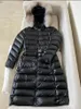 Designer-Winter-Daunenjacken für Damen, lange Parkas, Gans mit Gürtel, Kapuzenpullover, White-Label-Mantel für Damen, Big Fox-Pelzparka, warme Kleidung