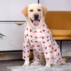 Vêtements pour gros chiens fournitures modèles minces or Hairlable multi-grand animal de compagnie robe de printemps et d'été crème solaire anti-cheveux vêtements à quatre pieds