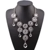 Naszyjniki wisiorek modny design kryształowy naszyjnik kwiatowy masywne kobiety biżuteria hurtownia