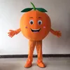 Rendimiento naranja mascota disfraces Halloween Navidad personaje de dibujos animados trajes publicidad carnaval Unisex traje