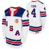 C2604 THR USA 2021 IIHF WJC Gold Winner Jersey 9 Trevor Zegras 30 Spencer Knight Cam York Hunter Skinner Matthew Boldy Cole Caufield Matthew Beniers