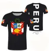 Peru T shirt Diy Free Custom Name Number Each Country Flag Pe Republic of Spanish College Text P o Clothe 220614