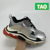 Designer 2022 Triple-s Platform Casual Shoes Beige Light Blue Pastel White o Green Pink Triple Black Sier Red Rose Gold Multi-color Luxury Men Women Sneakers