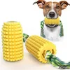 ألعاب الكلب مضغ لعبة Cor Cob مع حبل الكلب تنظيف المولي تنظيف منتجات أسنان تفاعلية للأسنان التفاعلية