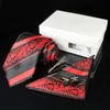 Kamberft Luxury cravatte per gli uomini Paisley Silk Jacquard Woven Traccia per fazzoletti CuffLinkClips Set di scatole regalo Set da festa Cravatta per feste di matrimonio 220630