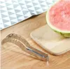 Vattenmelon artefakt skivkniv 304 rostfritt verktyg stål kniv corer frukt och grönsaksverktyg kök tillbehör prylar grossist