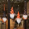 Juldekorationer Halloween Hanging Festival Faceless Gnome Pumpkin Plush Doll Söt nordisk stil Pekad hatt pendantchristmas