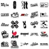 50 шт., забавные JDM наклейки с логотипом автомобиля, граффити для скейтборда, ноутбука, телефона, шлема, водонепроницаемая наклейка для детей