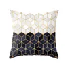 Mężczyźni geometryczny wzór dekoracyjna poduszka cyfrowa sofa z rękawów z tkaniny na łóżku miękka torba ins niestandardowa poduszka suwaki