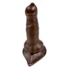 Ventosa anale nera Dildo Super morbido per donne Gay Mani libere Gioca Grande giocattolo adulto realistico Grandi giocattoli sexy da 7 "