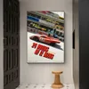 24 horas de Le Mans 1970 Junho na tela Imprimir Imprimir Nordic Poster Picture Wall Art Picture for Living Room Home Decoration sem moldura