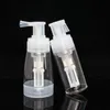 Bouteilles de pulvérisation de poudre en plastique PET transparent vide de 110 ml 180 ml bouteilles de cosmétiques démontables avec buse de verrouillage pour salon de coiffure beauté à domicile