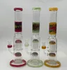 Hookah Wigwag Stright Glass Bong Double Tree Perc Waterpipe Acessórios para fumar