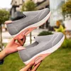 Dress Shoes Sneaker Running Shoe Fashion Woven Mesh Wedge Platform High Heels Casual Breathable Soft Sole Sport Shoes 220714