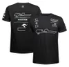 2022-2023 F1 camiseta Fórmula 1 Equipo Polo Camisas Conductor Traje de carreras Manga corta Verano de gran tamaño Fans de coches Camisetas Jersey de motocrós