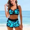 Biquíni de cintura alta Sexy Swimsuit Women Summer Bathing Suit Sett Plus Size Swimwear Swimming Swimming 220621