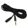 Câble audio AUX tressé 5FT 2M 3M 5M 3.5mm câbles d'extension audio stéréo pour téléphone portable MP3 haut-parleur tablette calcul