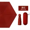 Six Skeleton Folding Umbrella Sun Protection UV Umbrellas Female Sunshade Rain capsule Compact Pocket 20220611 D3