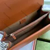 Qualità di livello superiore Luxuri Digner Borsa Msenger grande Borsa da donna in vera pelle marrone Borsa con patta Borsa a tracolla Borsa a tracolla Sier Borse a catena Cerniera Portafoglio frizione con scatolaG694