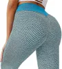 Leggings Yoga Pantaloni TikTok famosi per le donne Vita alta Controllo della pancia Bottino Bubble Hip Lifting Allenamento Collant da corsa yujia