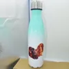 Anpassen von Doppelschicht -Vakuumflaschen Metallflasche Kaltes Wasserdruck farbenfrohes Bild DIY Personalisiertes Bild 220706