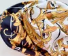 Designer Silk Headbands Luxury Women Girls Gold Yellow Flowers Hair bands Scarf Hair Accessories Gifts Headwraps