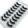 HBZGTLAD Eyelashes 8 pairs 15-25mm Natural 3D False Eyelash Fake Eye Lashes Pack Fake Lash Maquiagem