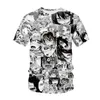 Ahegao T-Shirt anime 3D Print Men Women Streetwear Hentai Pattern o-teck hip hop t Shirt harajuku disual sexy girl clothing