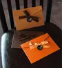 Present Wrap 10pcs/Lot Vintage 250g Blank Kraft Paper Diy Multifunktion Kuvert Ribbon Postcard Box Package Drop