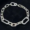 Jag länk kedja armband kedja smycken 925 sterling silver armband kvinnor charm pärlor uppsättningar för pandora med logo ale armband födelsedagspresent 599662c00