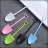 Disposable Flatware Kitchen Supplies Kitchen Dining Bar Home Garden Shovel Modeling Spoon For Fruit Salad Dessert Household Creative Cute