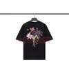 Famouse heren korte mouw t shirts high fashion dames mooie bloemenprint tee paren casual losse tops maat s-xl