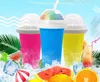 Summer Reusable Drinkware Custom Silicone Cup, Creative Cream Squeeze Slushy Maker Ice Cup