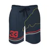 2022 Nya F1 Team Logo Shorts Formel One Team med samma stilkläder shorts överdimensionerad anpassning