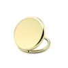 1 stks blanco compacte spiegel diy draagbare metalen cosmetische spiegels Make -up gereedschap Pocket Mirror Silver Golden Bronze