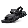 Sandalet% 100 Orijinal Deri Ayakkabı Erkekler Plaj Düz Slip Slip Yaz Tatil Markası Erkek Yumuşak Erkek Ayakkabı KA4531