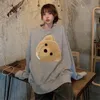 Męskie bluzy bluzy wszechstronne damskie jesień i luźne obfite niedźwiedzia Projekt wiosenny bluza z kapturem koreańskie lomen's