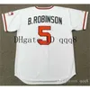 qqq8 air01 vintage 5 Brooks Robinson Jerseys 8 cal ripken 15 Hoyt Wilhelm 22 Jim Palmer 35 Mike Cuellar 26 Boog Powell Paul Blair Retro Baseball