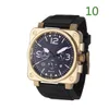 2022 Six Stitches Luxury Mens Watches All Dial Work Quartz Watch Top Brand Rubber Belt Men Fashion Accessories High Quality Watch men